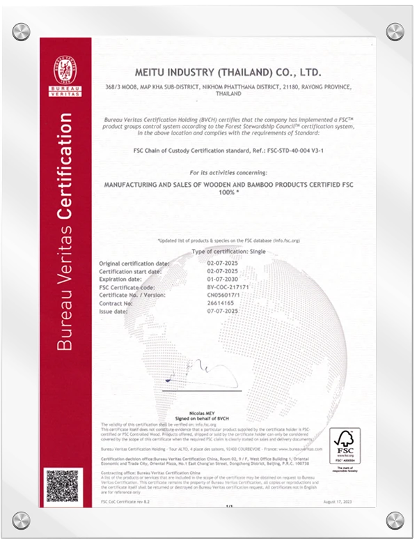 FSC certificate